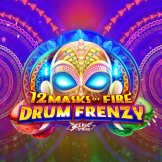 12 Masks of Fire Drum Frenzy logotyp