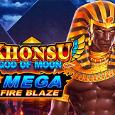Khonsu God of Moon Mega Fire Blaze logotyp