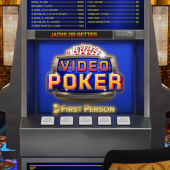 First Person Video Poker - Evolution logotyp