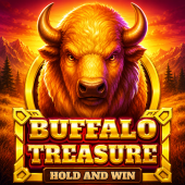 Buffalo Treasure Hold and Win logotyp