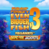 Fishin Frenzy Even Bigger Fish 3 Megaways Rapid Fire Jackpots logotyp