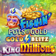 Fishin Pots of Gold Gold Blitz King Millions logotyp
