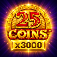 25 Coins x3000 logotyp