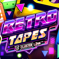 Retro Tapes Cluster Link logotyp