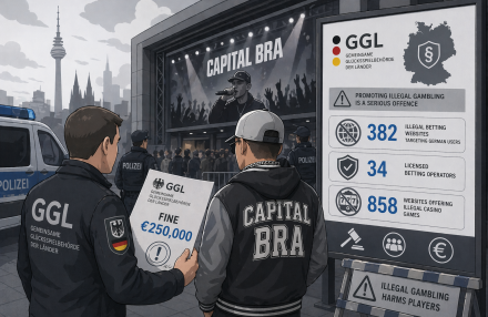 Tysklands GGL böter Rapper €250k XNUMX för att främja olagligt spel img