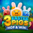 3 Easter Pigs Hop and Win logotyp