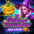 3 Haunted Cauldrons Hold and Win logotyp