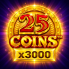 25 Coins x3000 logotyp