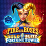 Fire and Roses Gold Blitz Fortune Tower logotyp