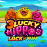 3 Lucky Hippos logotyp