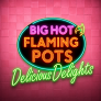 Big Hot Flaming Pots Delicious Delights logotyp