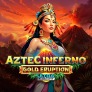 Aztec Inferno Gold Eruption logotyp