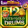 12 Pots of Gold Drums King Millions logotyp