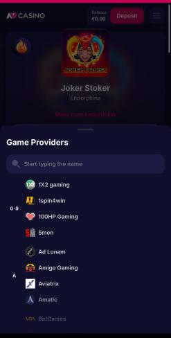 NV leverantörer av kasinospel