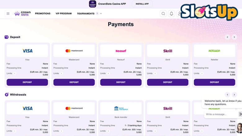 crownslots-betalningar