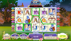 adventures in wonderland playtech casino slot spel 