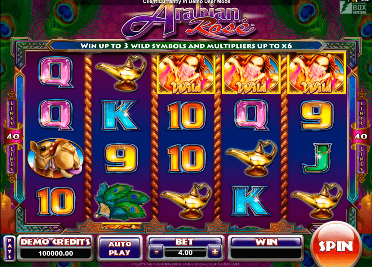 arabian rose microgaming casino slot spel 