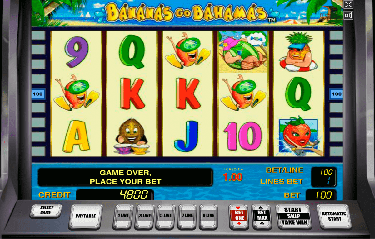 bananas go bahamas novomatic casino slot spel 