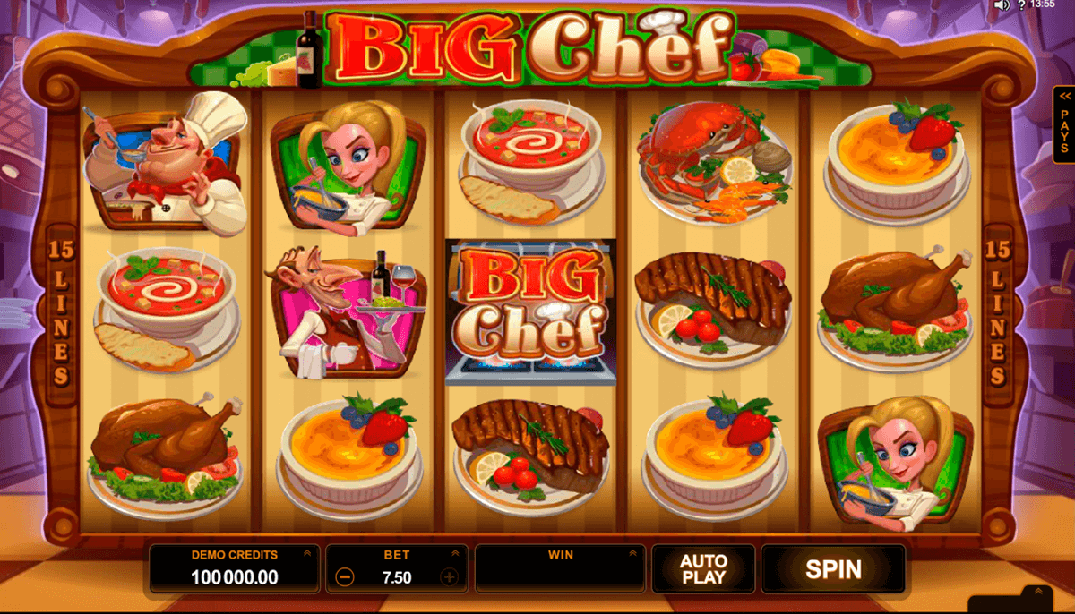 big chef microgaming casino slot spel 