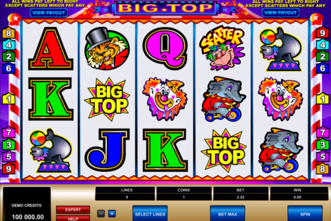 big top microgaming casino slot spel 