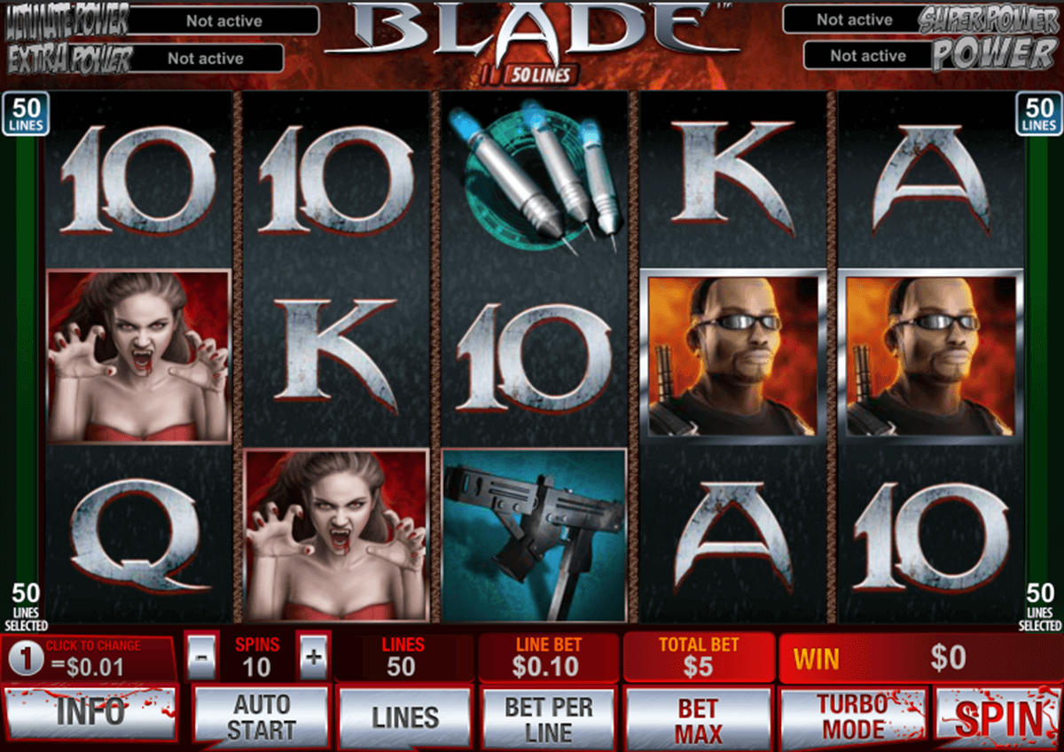 blade 50 lines playtech casino slot spel 