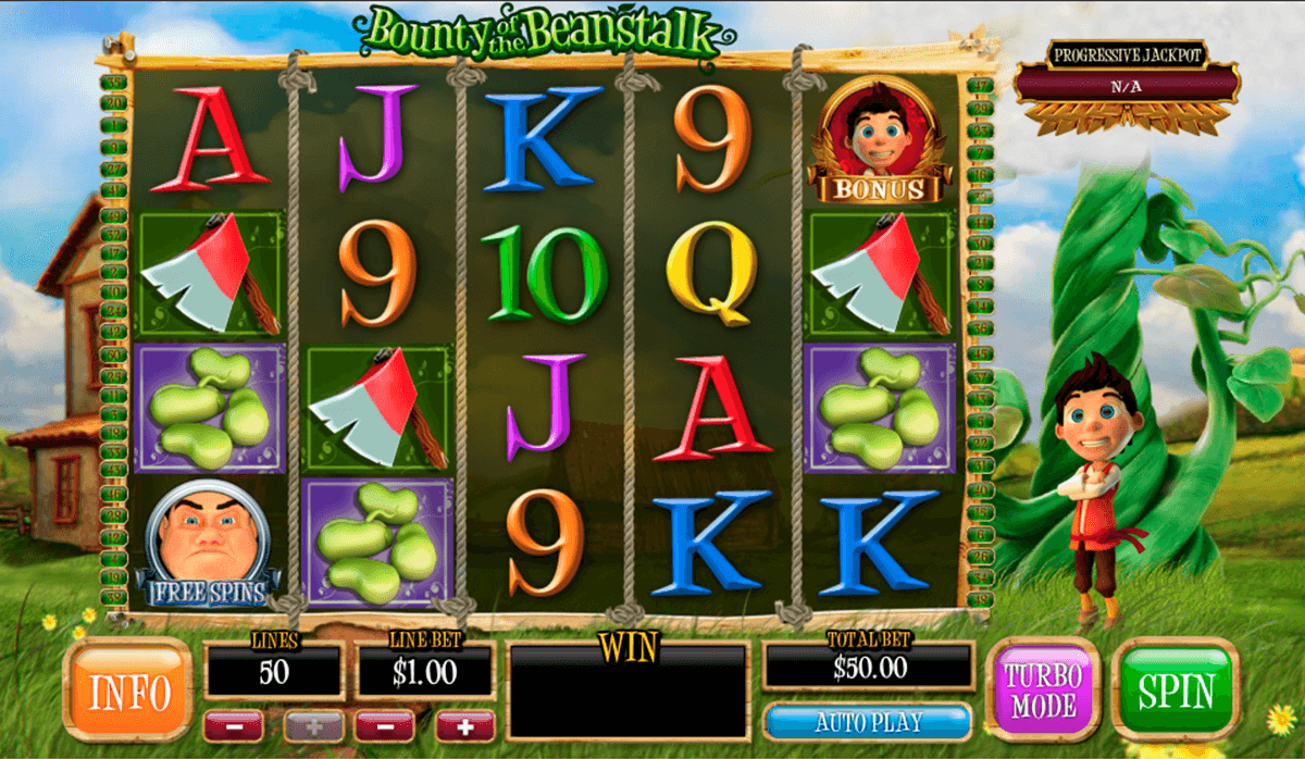 bounty of the beanstalk playtech casino slot spel 
