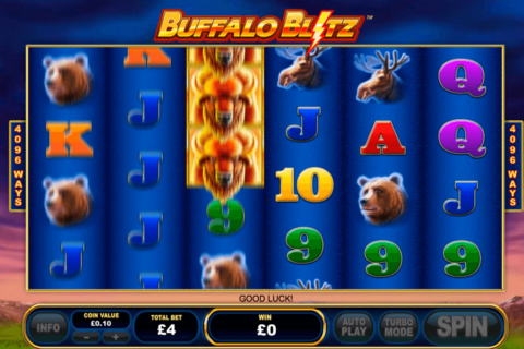 buffalo blitz playtech casino slot spel 