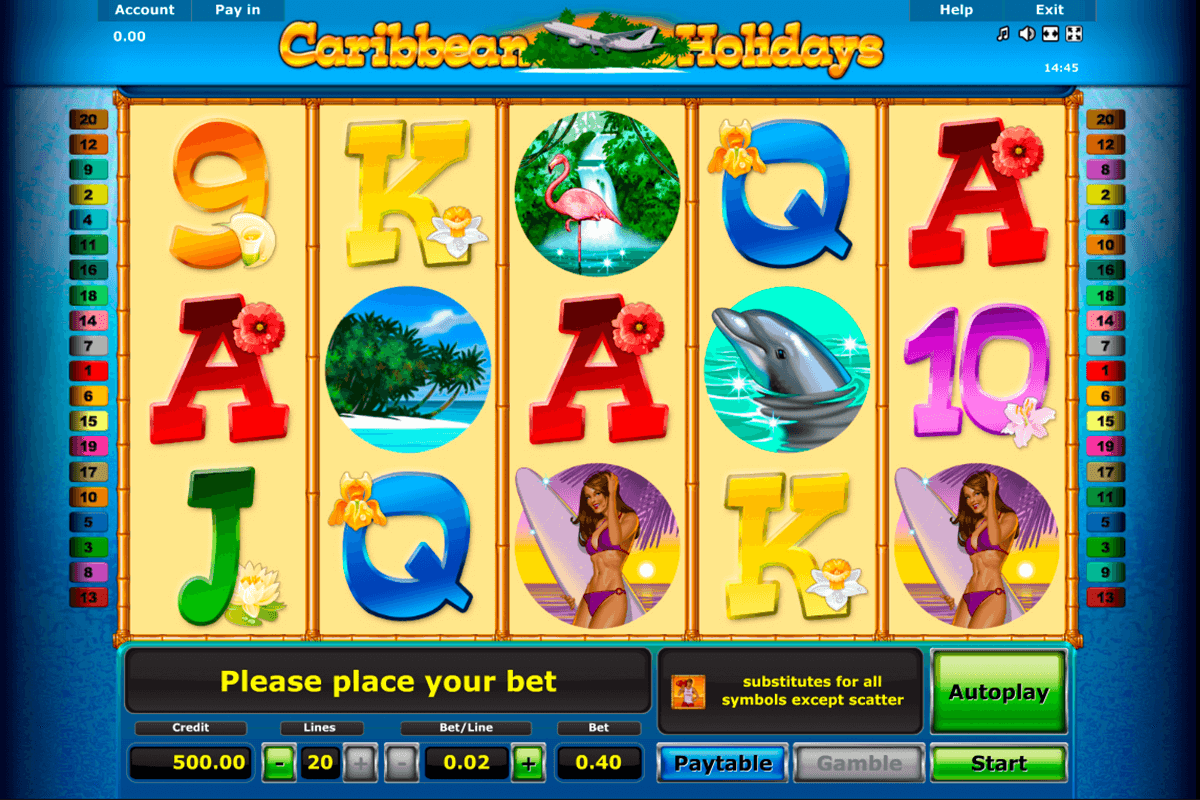 caribbean holidays novomatic casino slot spel 