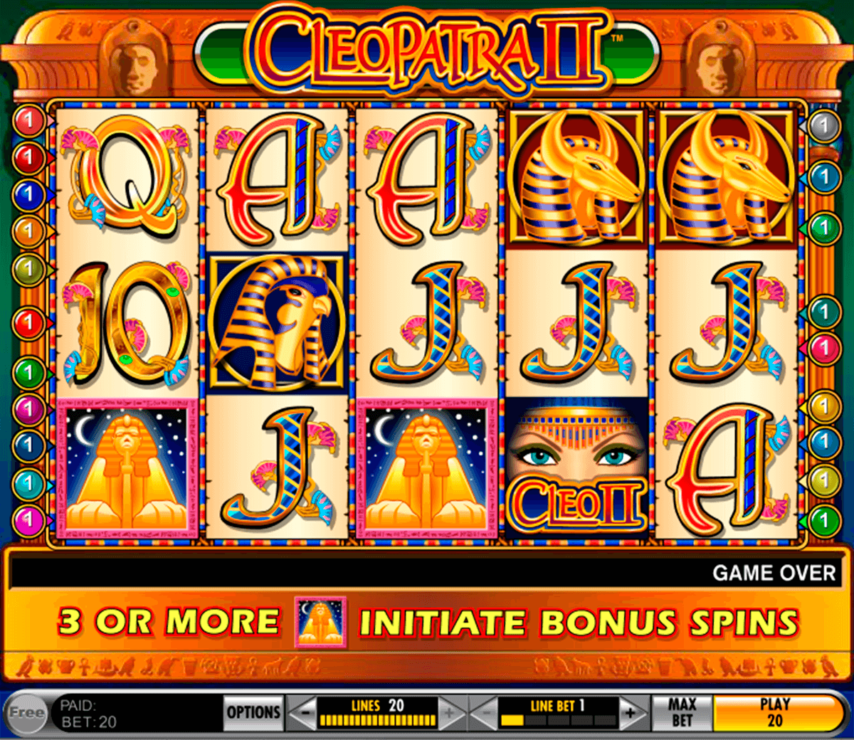 cleopatra ii igt casino slot spel 