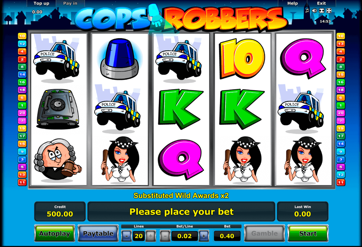 cops n robbers novomatic casino slot spel 
