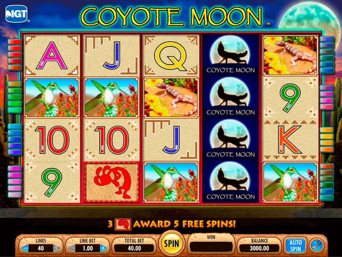 coyote moon igt casino slot spel 