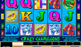 crazy chameleons microgaming casino slot spel 