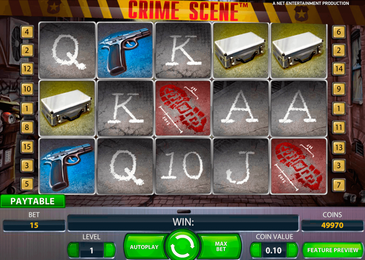 crime scene netent casino slot spel 
