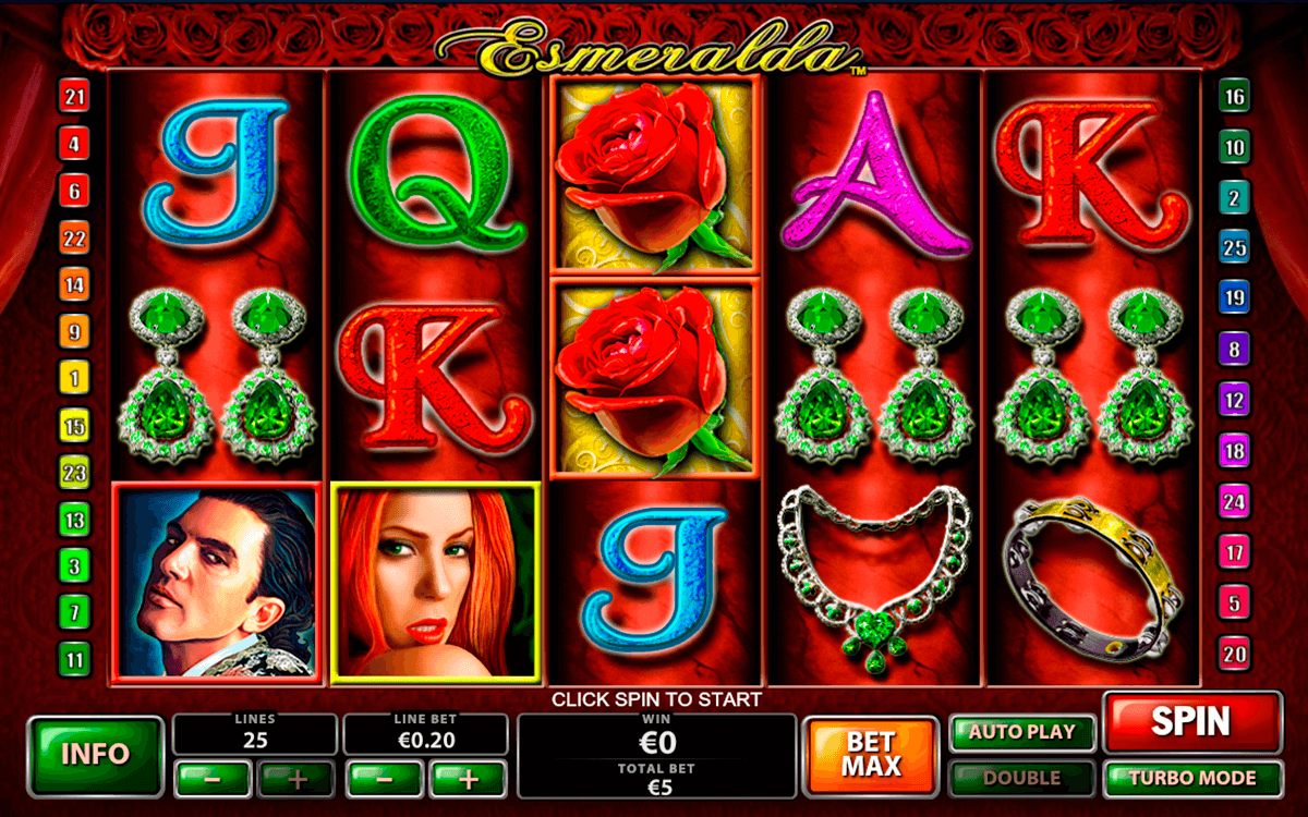 esmeralda playtech casino slot spel 