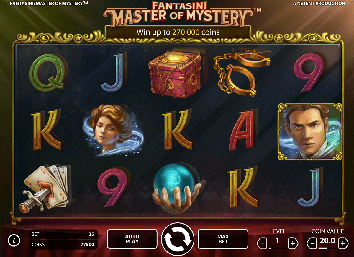 fantasini master of mystery netent casino slot spel 