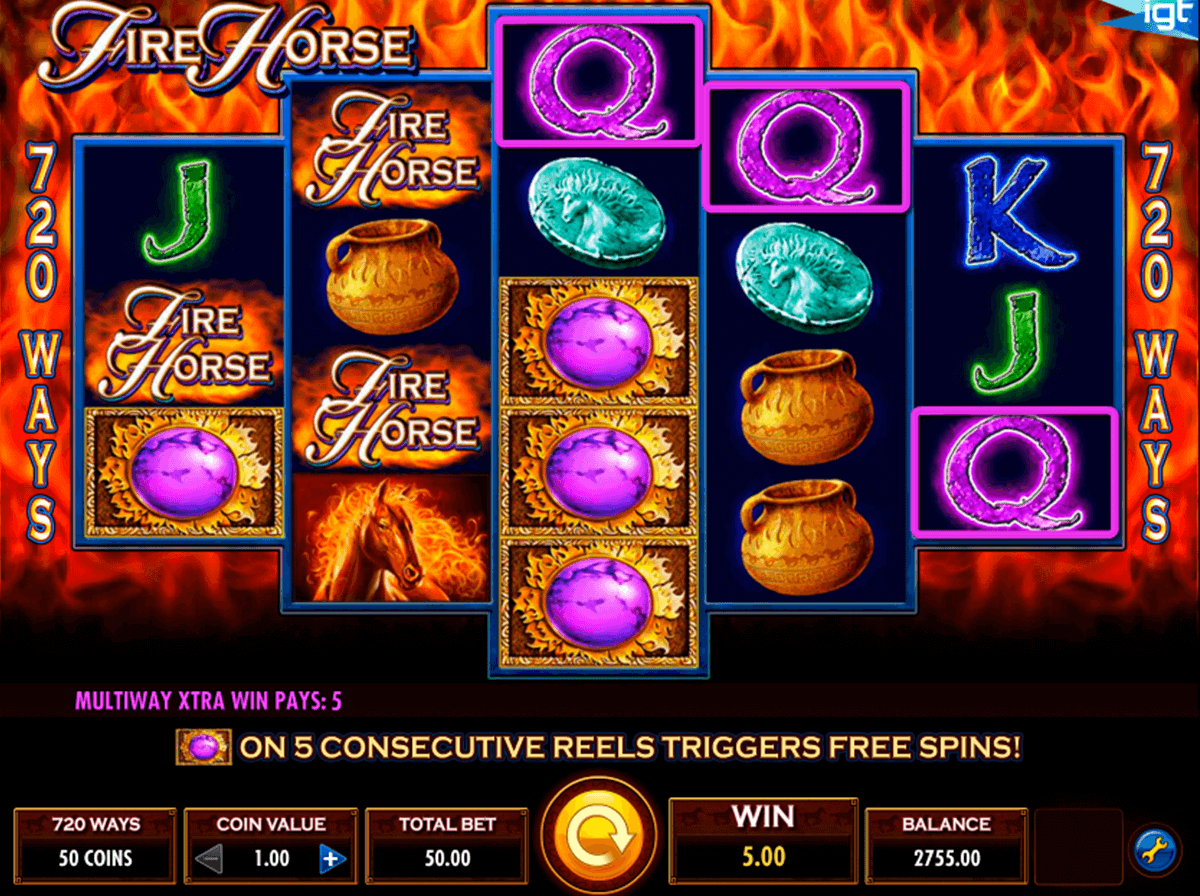fire horse igt casino slot spel 