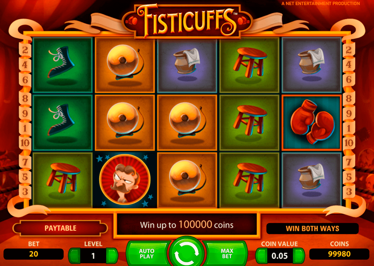 fisticuffs netent casino slot spel 
