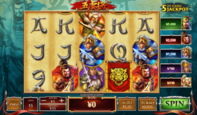 five tiger generals playtech casino slot spel 