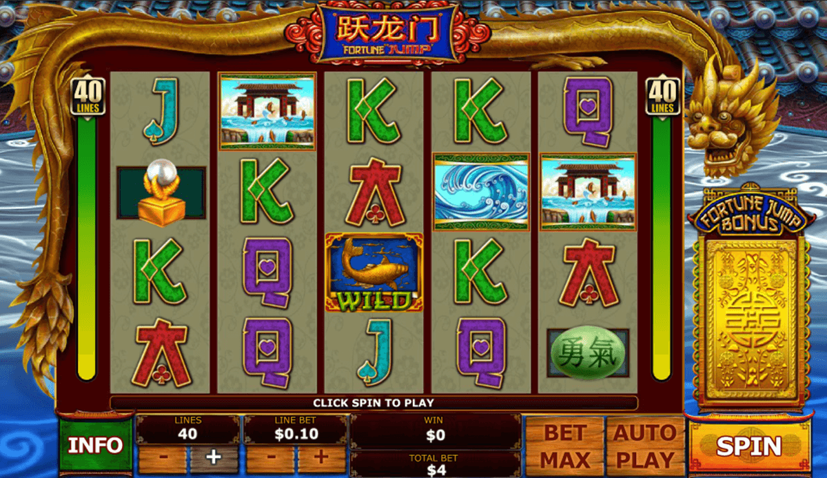 fortune jump playtech casino slot spel 