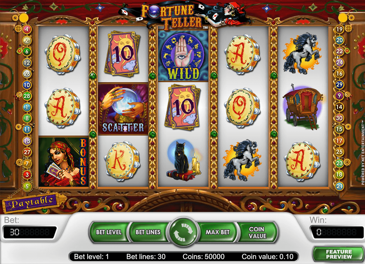 fortune teller netent casino slot spel 