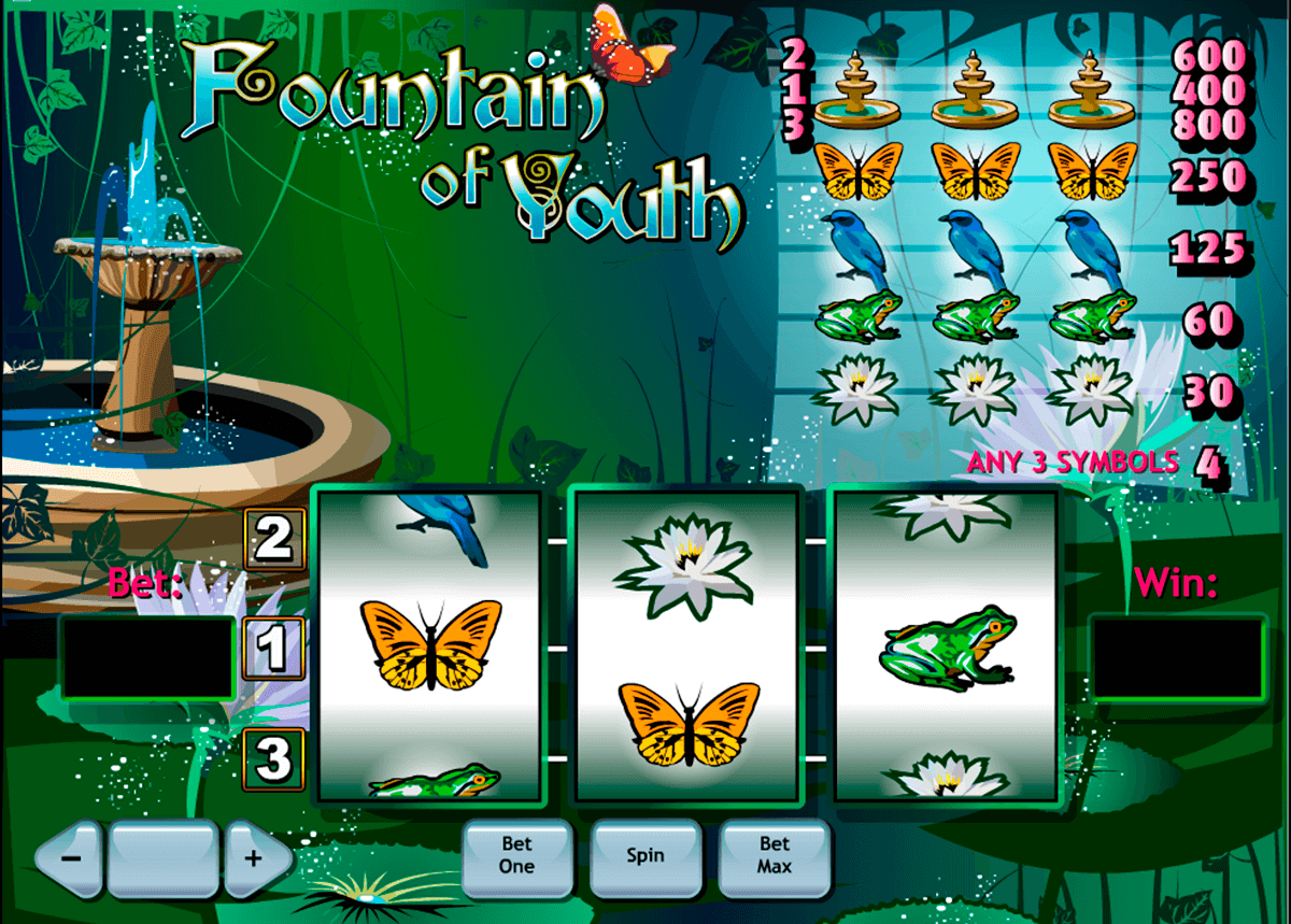 fountain of youth playtech casino slot spel 