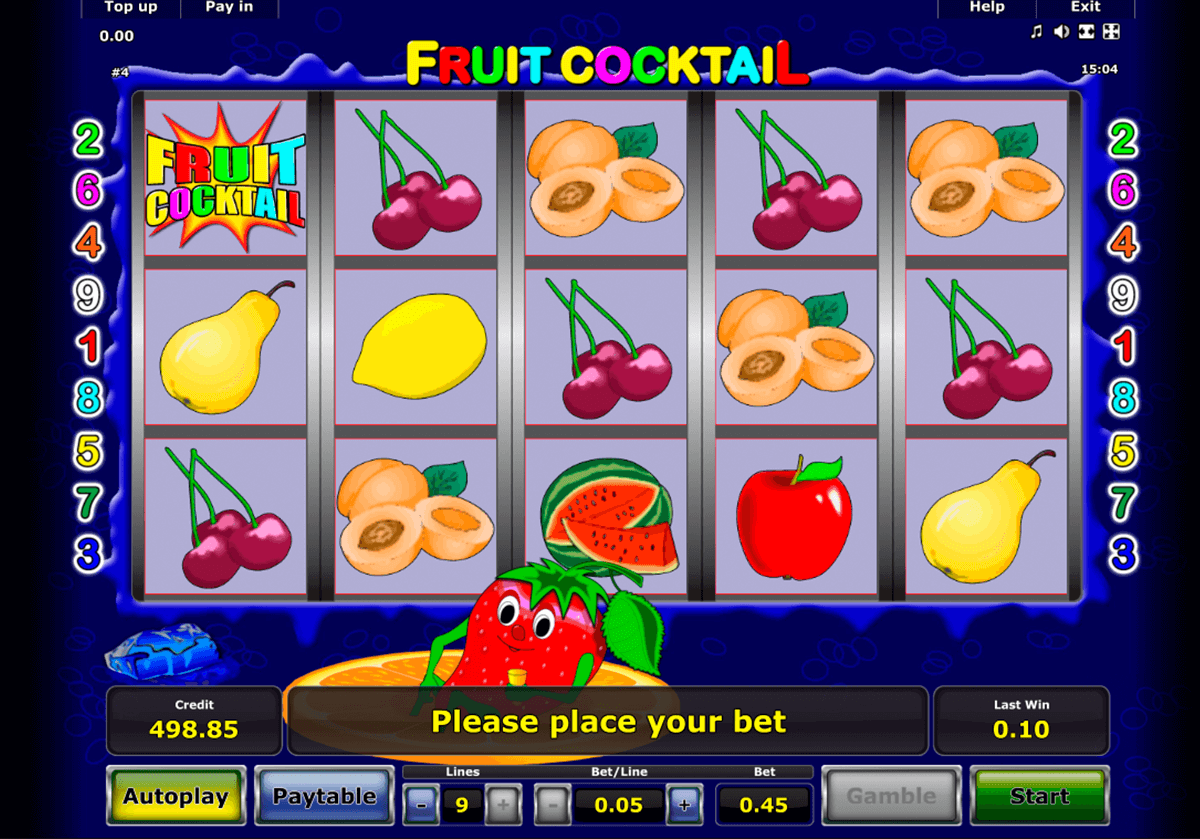 fruit cocktail novomatic casino slot spel 