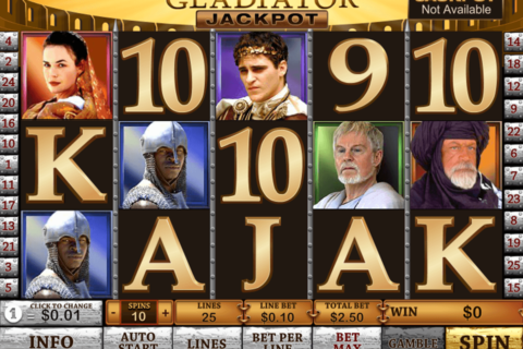 gladiator jackpot playtech casino slot spel 