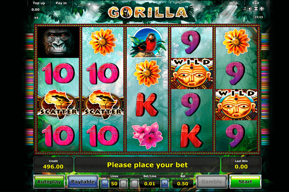 gorilla novomatic casino slot spel 