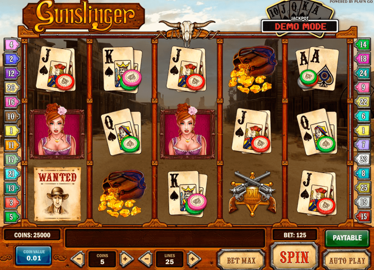gunslinger playn go casino slot spel 