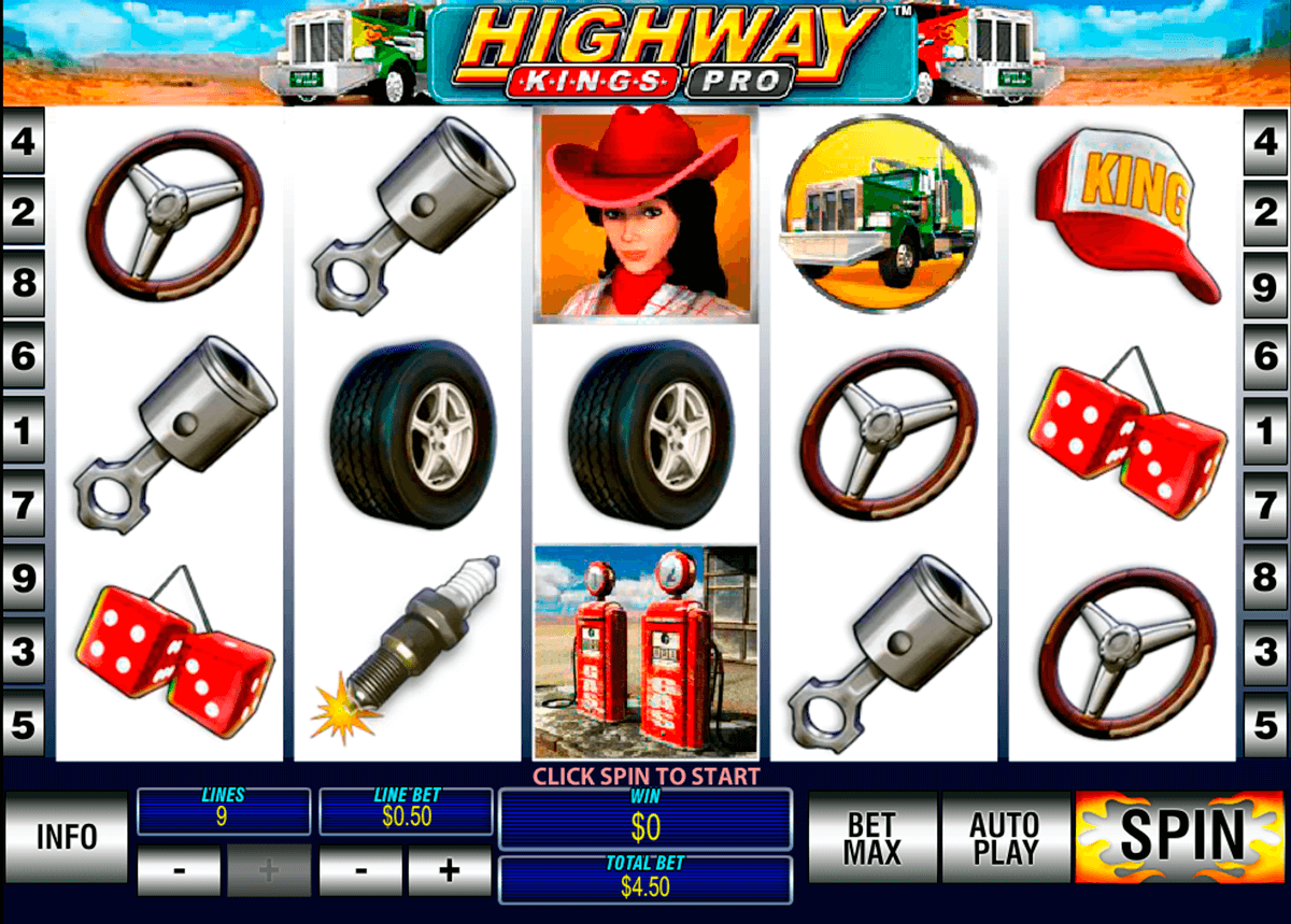 highway kings pro playtech casino slot spel 