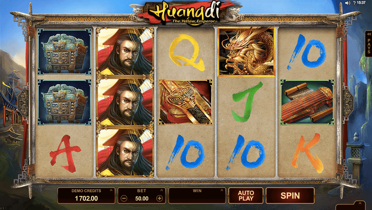 huangdi the yellow emperor microgaming casino slot spel 