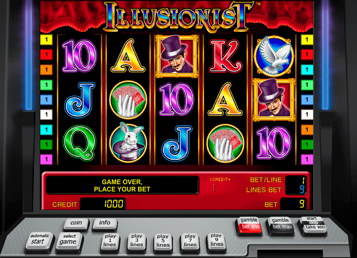 illusionist novomatic casino slot spel 