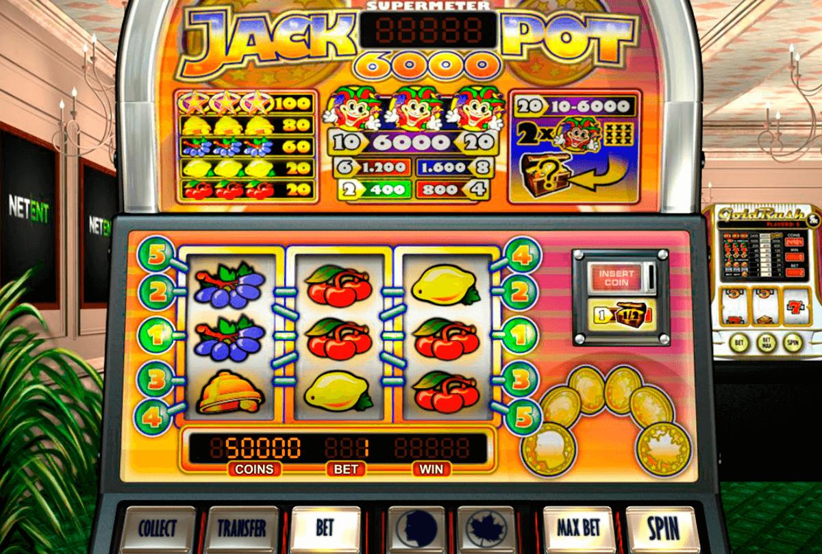 jackpot 6000 netent casino slot spel 
