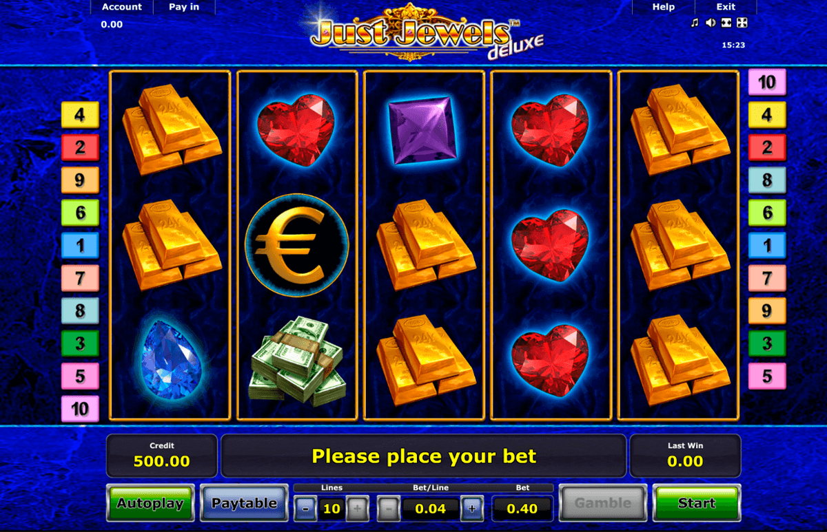 just jewels deluxe novomatic casino slot spel 